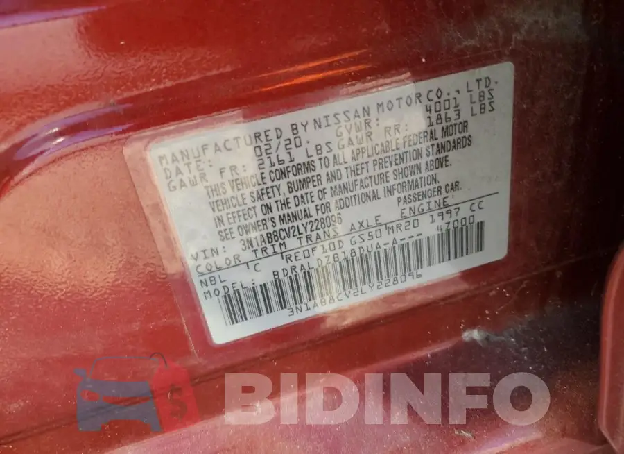3N1AB8CV2LY228096 Photo# 12