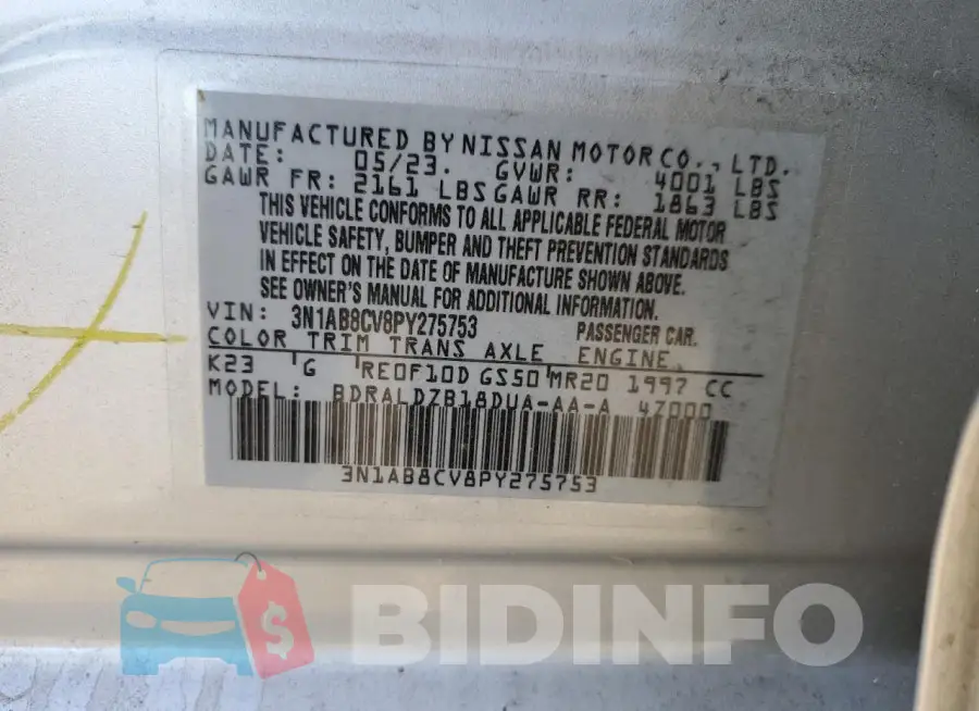 3N1AB8CV8PY275753 Photo# 12