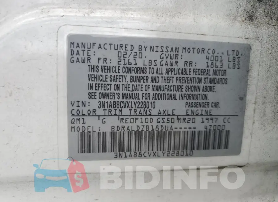 3N1AB8CVXLY228010 Photo# 12