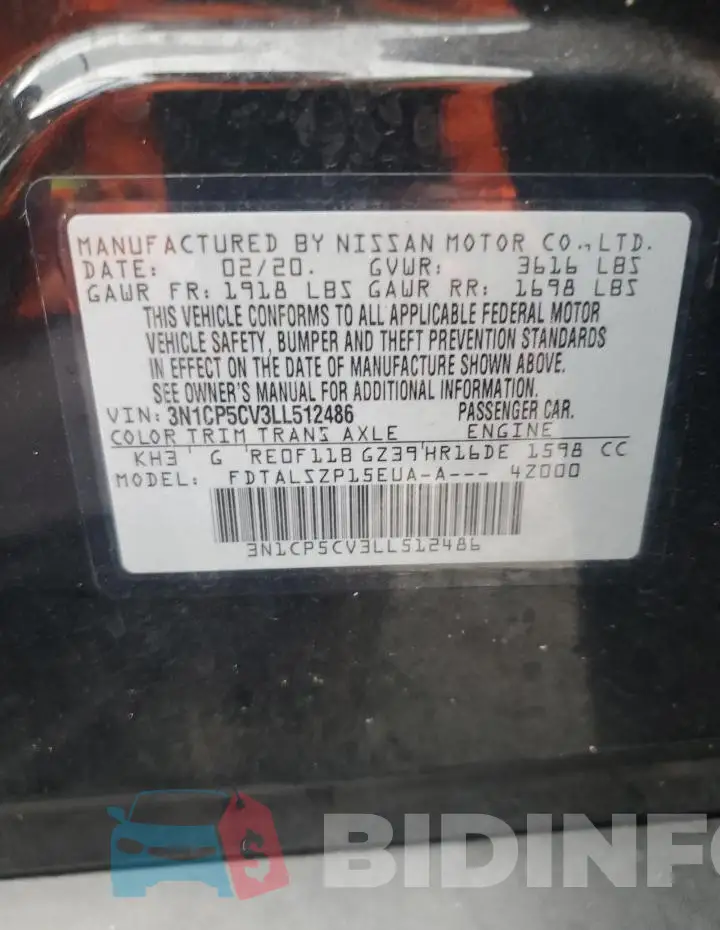 3N1CP5CV3LL512486 Photo# 13