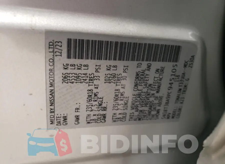 5N1BT3BA9PC945105 Photo# 12