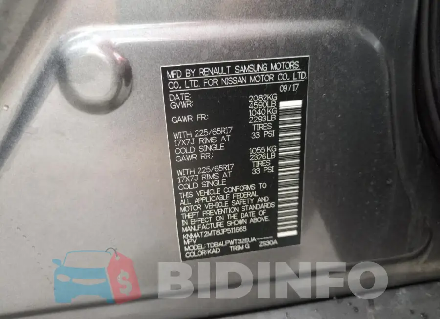 KNMAT2MT8JP511668 Photo# 14
