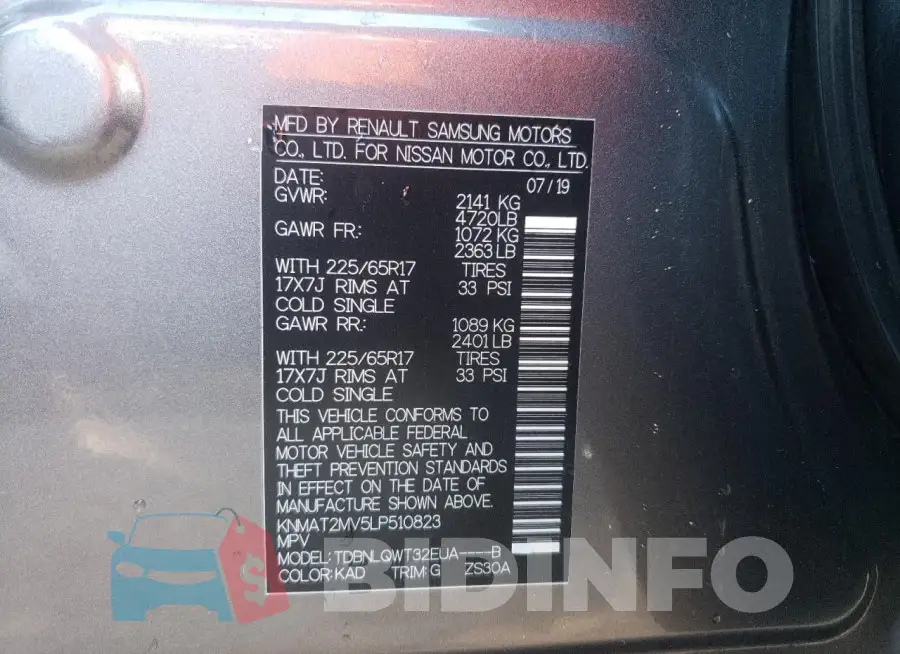 KNMAT2MV5LP510823 Photo# 13