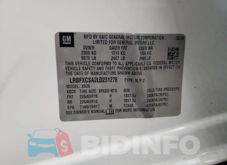 LRBFXCSA2LD231278 Photo# 12