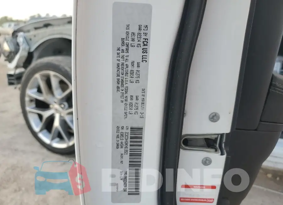 2C3CDXHG0KH619521 Photo# 12