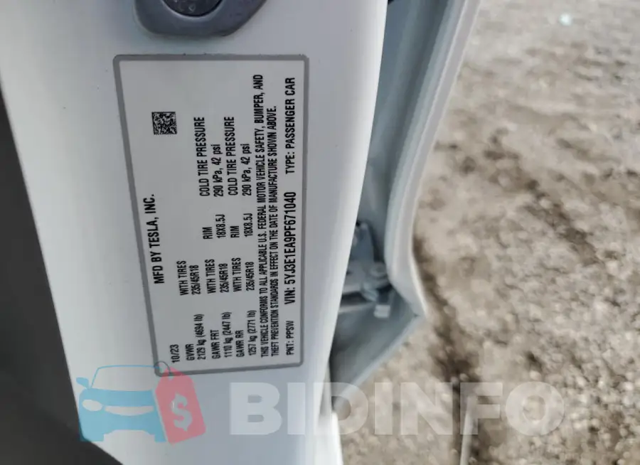 5YJ3E1EA9PF671040 Photo# 12