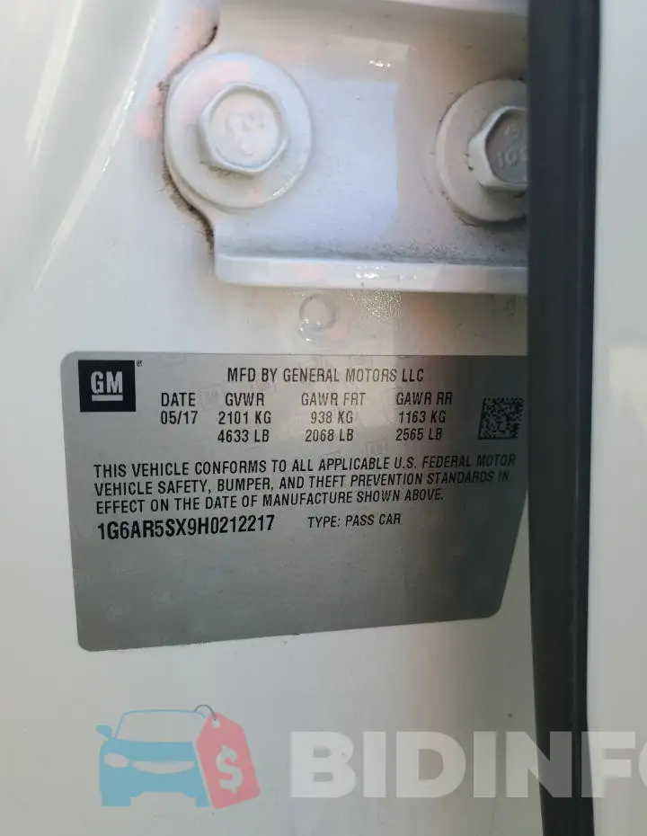 1G6AR5SX9H0212217 Photo# 12