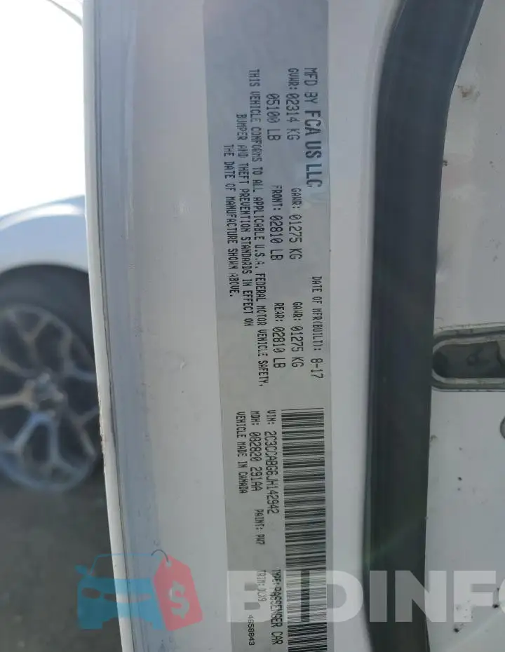 2C3CCABG6JH142942 Photo# 12