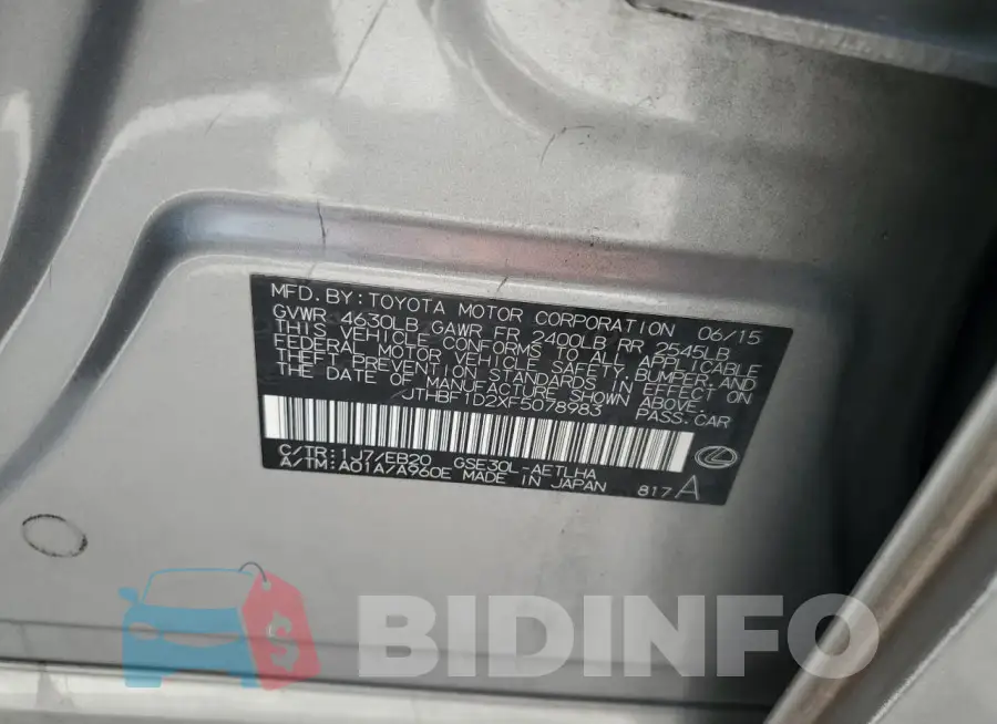 JTHBF1D2XF5078983 Photo# 13