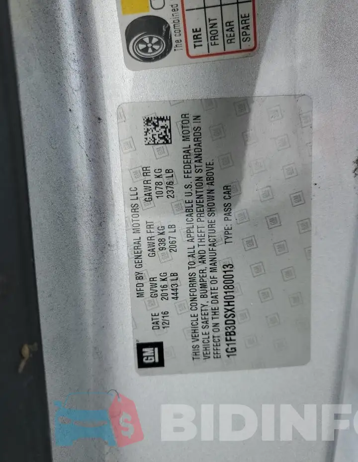 1G1FB3DSXH0180013 Photo# 13