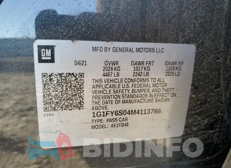 1G1FY6S04M4113766 Photo# 12