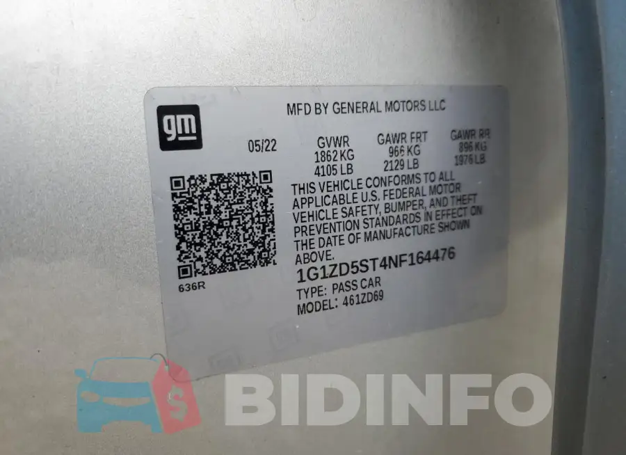 1G1ZD5ST4NF164476 Photo# 12