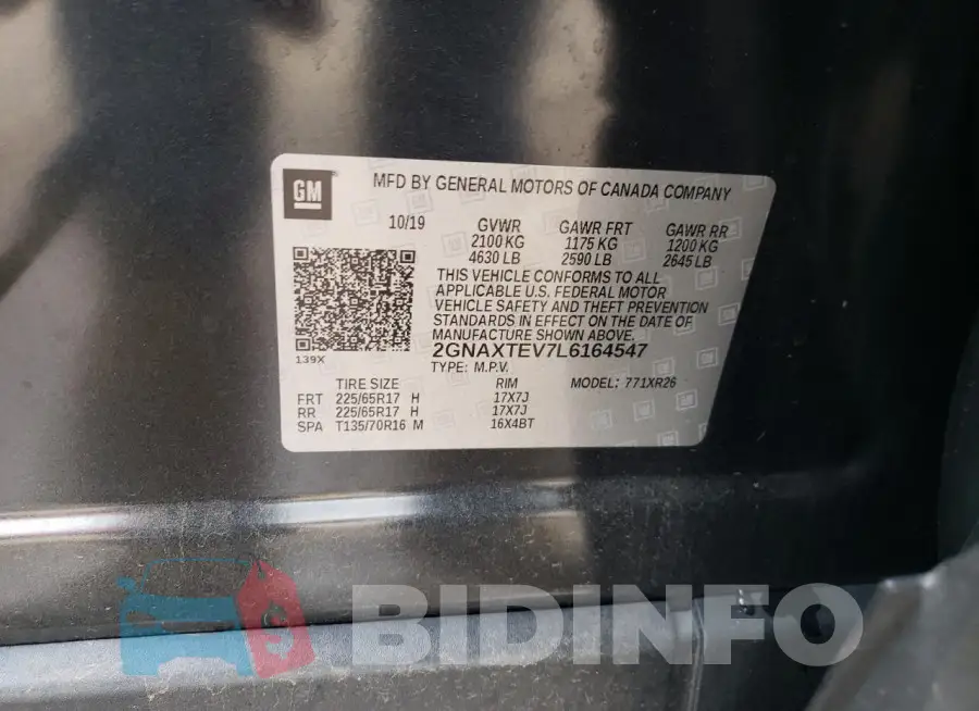 2GNAXTEV7L6164547 Photo# 13
