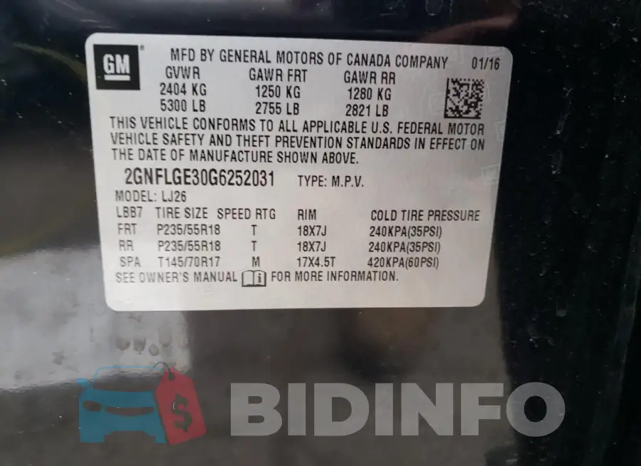 2GNFLGE30G6252031 Photo# 14