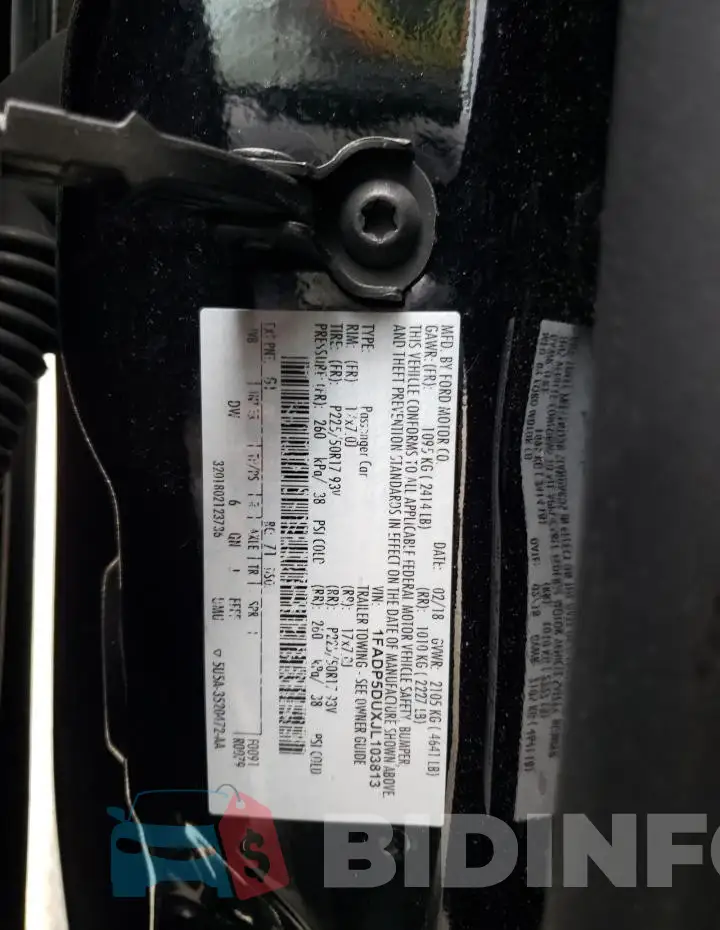 1FADP5DUXJL103813 Photo# 12