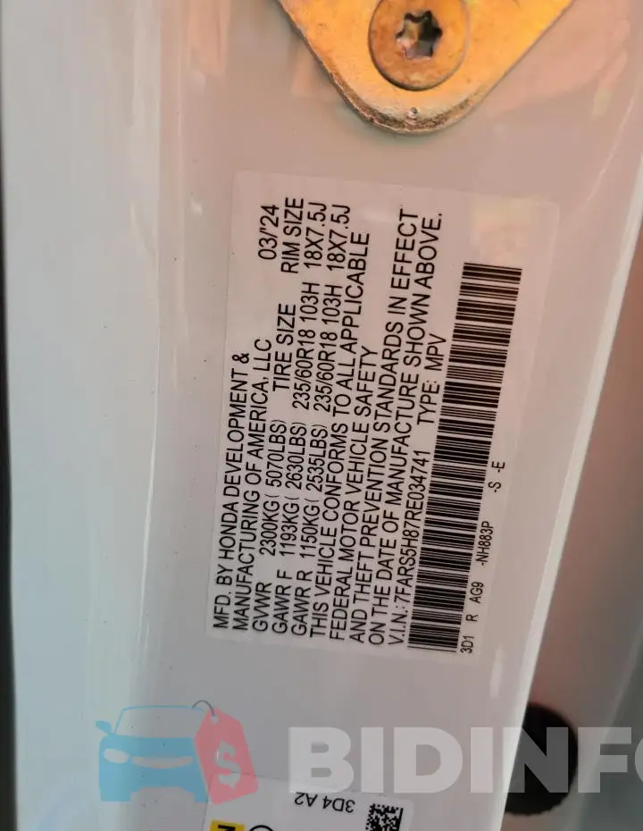 7FARS5H87RE034741 Photo# 13