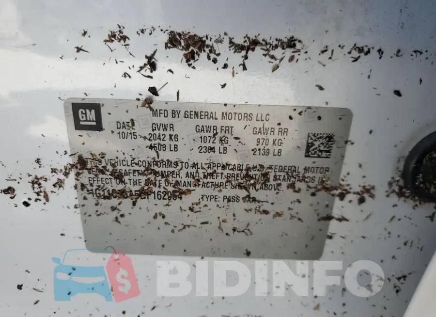 1G11C5SA5GF162964 Photo# 13