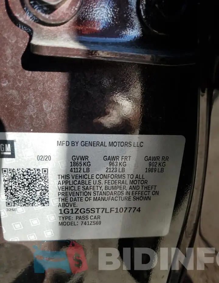 1G1ZG5ST7LF107774 Photo# 12