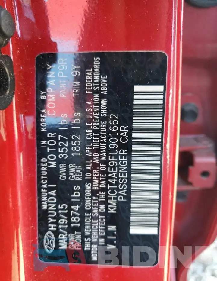 KMHCT4AE9FU901662 Photo# 12