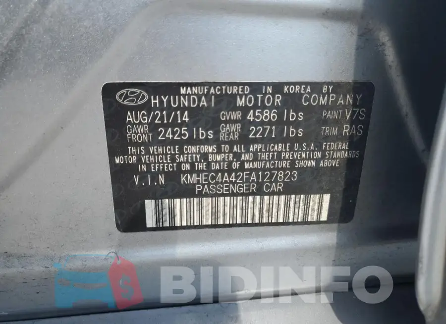 KMHEC4A42FA127823 Photo# 12
