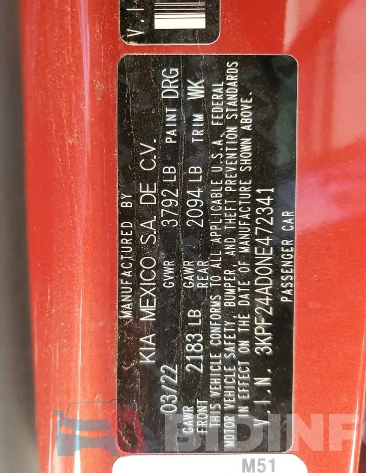 3KPF24AD0NE472341 Photo# 12