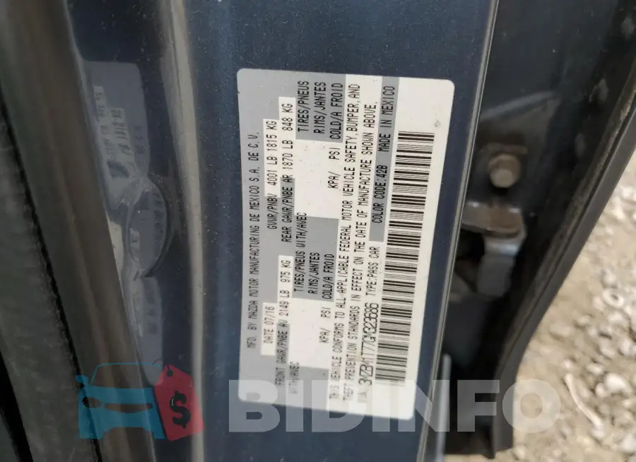 3MZBM1T77GM323686 Photo# 12
