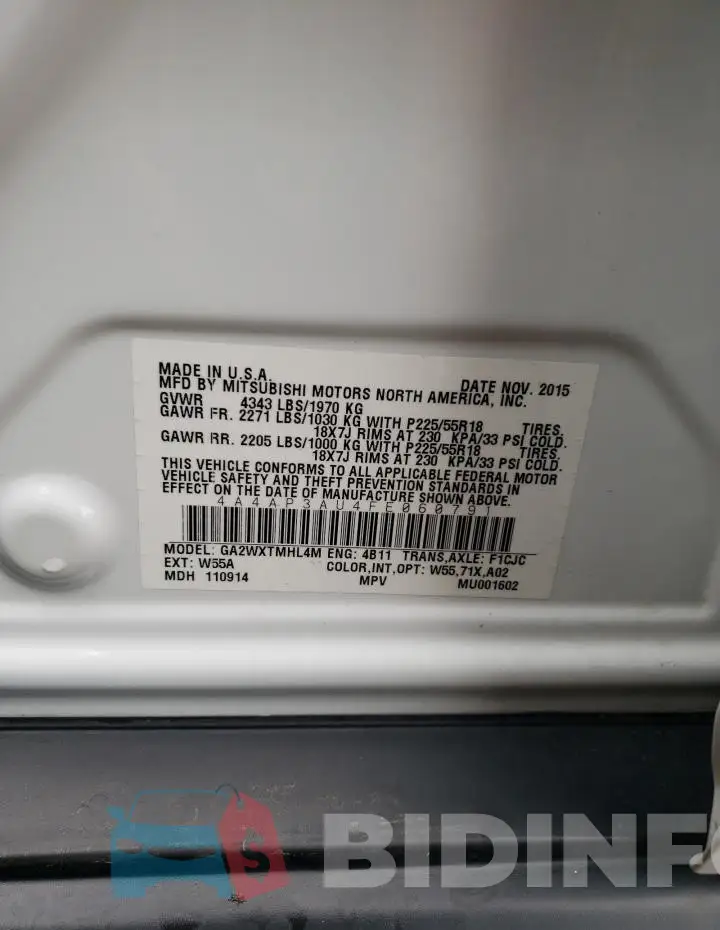 4A4AP3AU4FE060791 Photo# 12