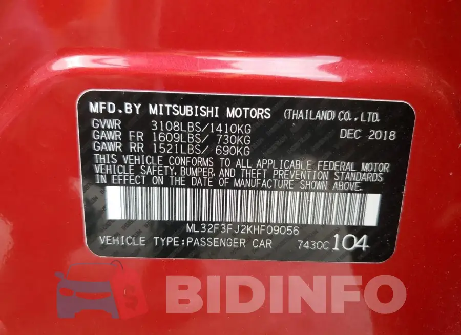 ML32F3FJ2KHF09056 Photo# 12