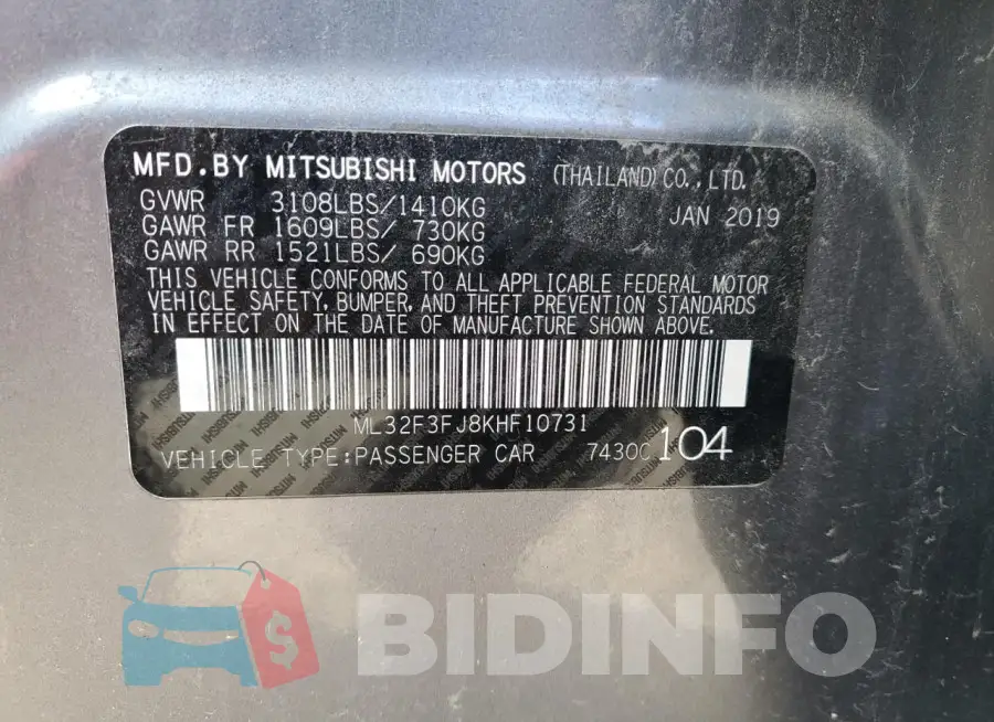 ML32F3FJ8KHF10731 Photo# 12