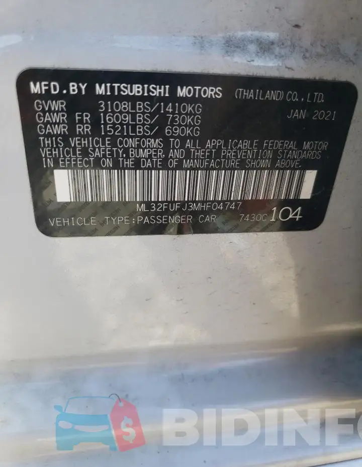 ML32FUFJ3MHF04747 Photo# 12