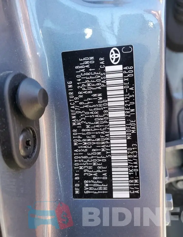 5YFEPRAE2LP038100 Photo# 12