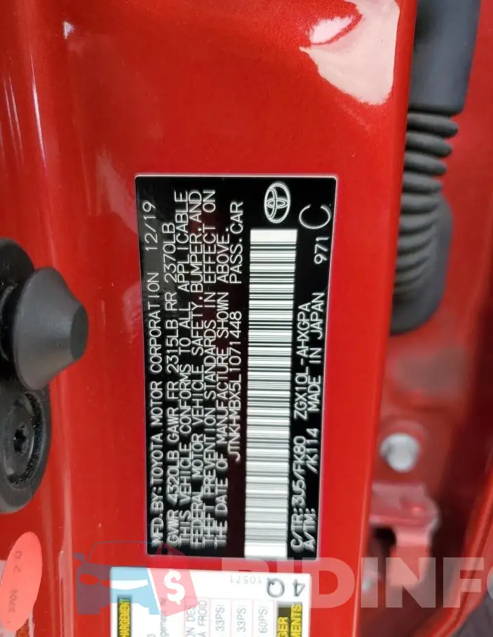 JTNKHMBX5L1071448 Photo# 12