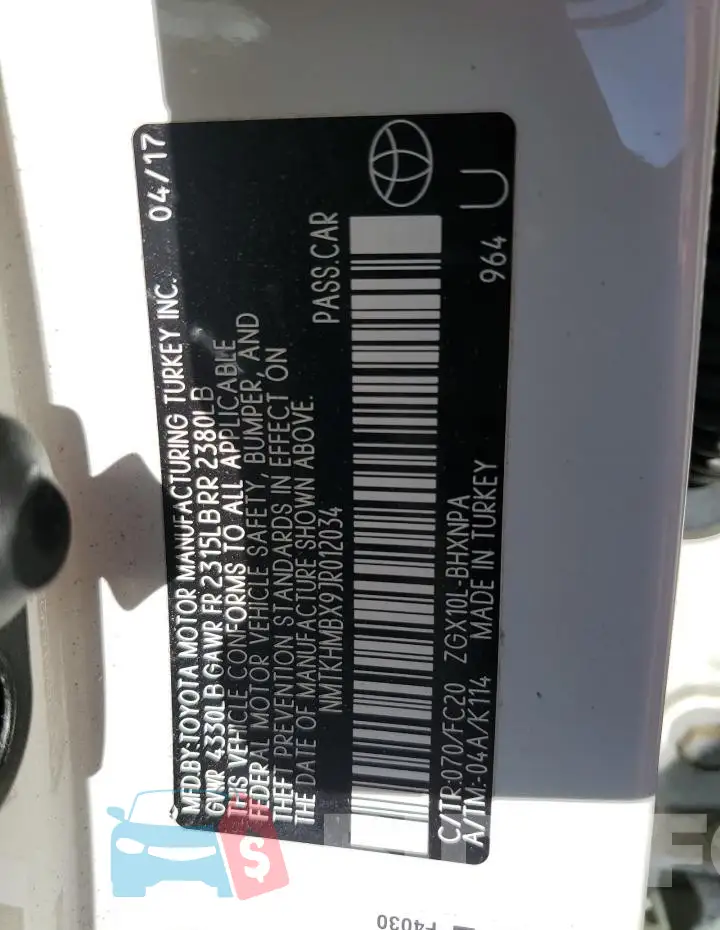 NMTKHMBX9JR012034 Photo# 14