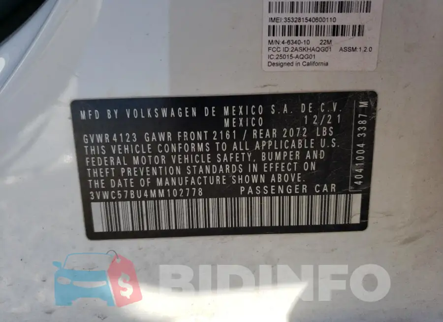 3VWC57BU4MM102778 Photo# 12
