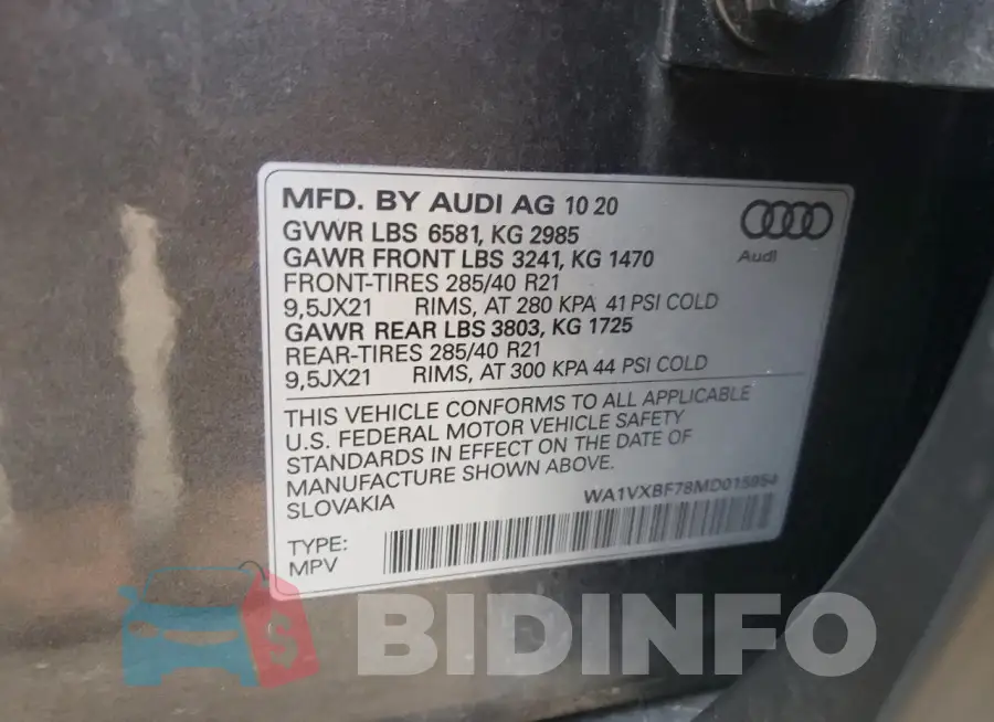 WA1VXBF78MD015954 Photo# 13