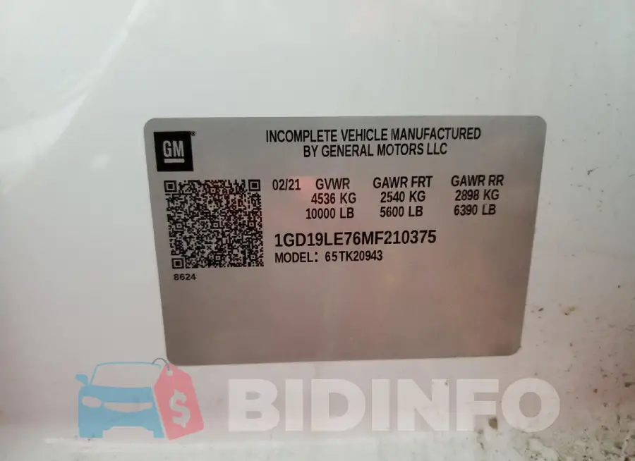 1GD19LE76MF210375 Photo# 13