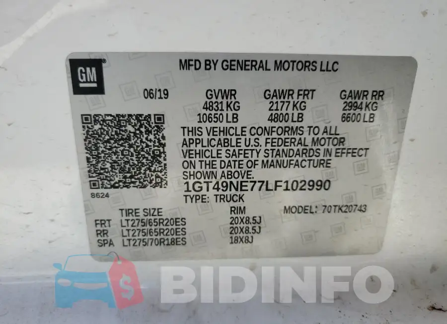 1GT49NE77LF102990 Photo# 12