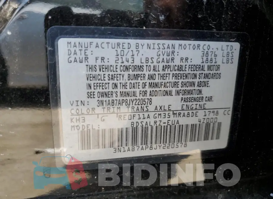 3N1AB7AP8JY220578 Photo# 12
