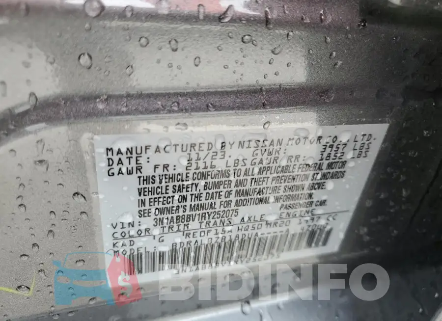 3N1AB8BV1RY252075 Photo# 13