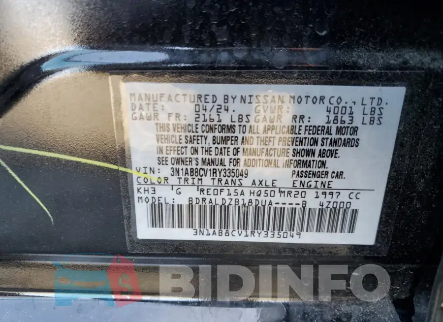 3N1AB8CV1RY335049 Photo# 13