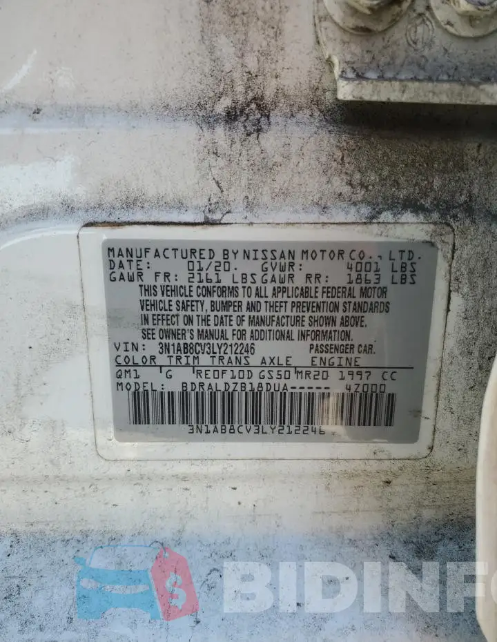3N1AB8CV3LY212246 Photo# 12