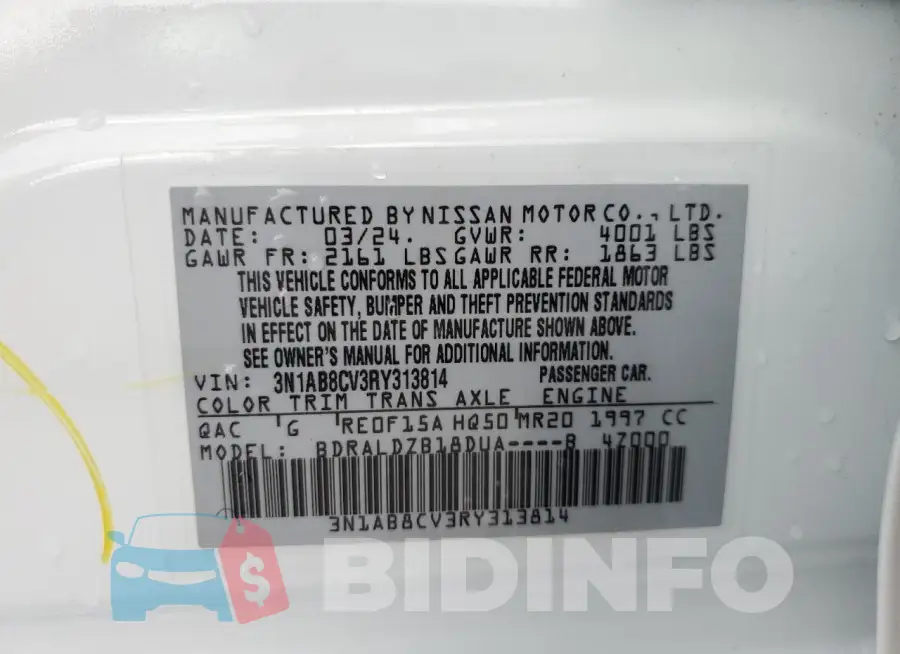 3N1AB8CV3RY313814 Photo# 13