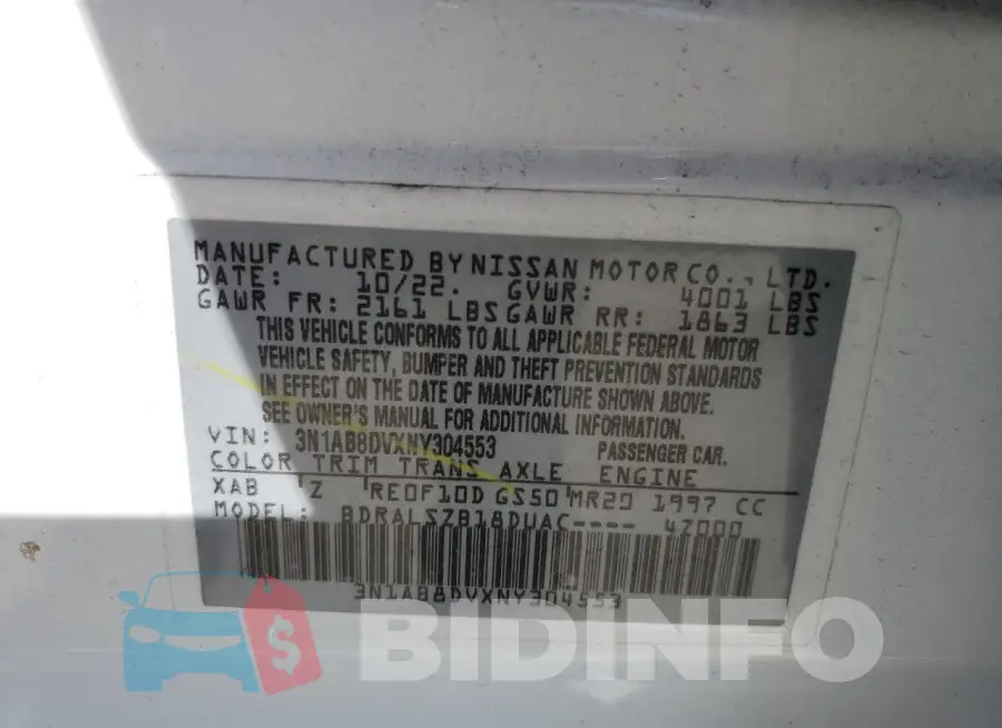 3N1AB8DVXNY304553 Photo# 12