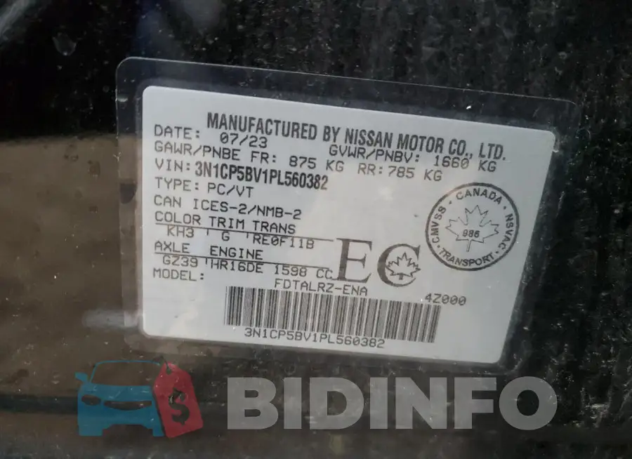 3N1CP5BV1PL560382 Photo# 12