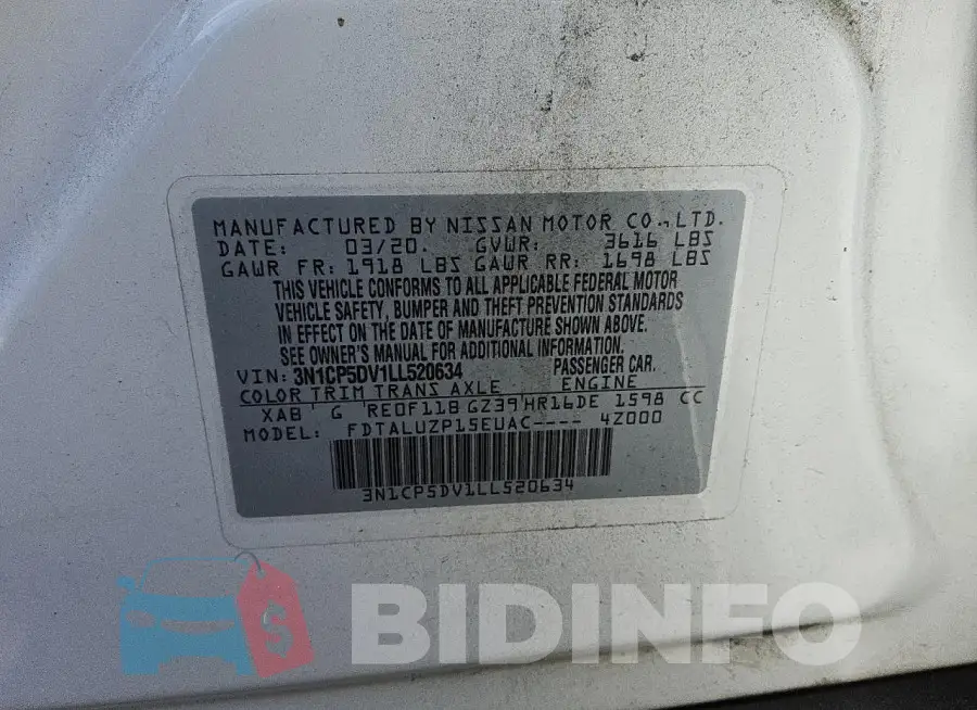 3N1CP5DV1LL520634 Photo# 13