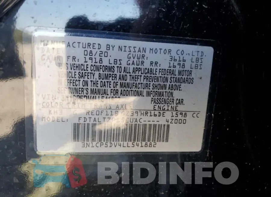 3N1CP5DV4LL541882 Photo# 14