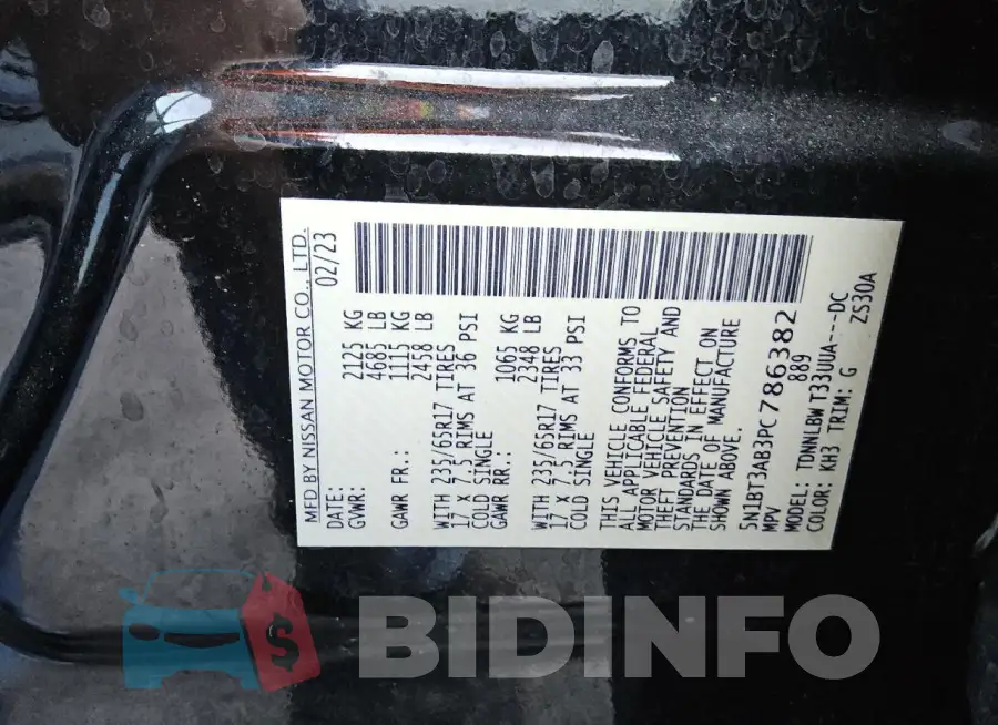 5N1BT3AB3PC786382 Photo# 14