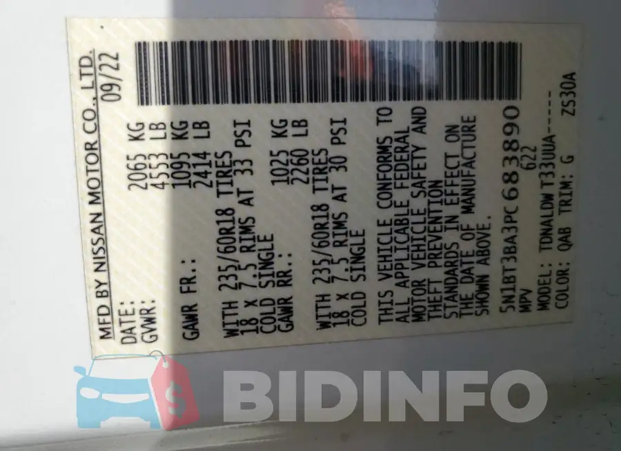 5N1BT3BA3PC683890 Photo# 12
