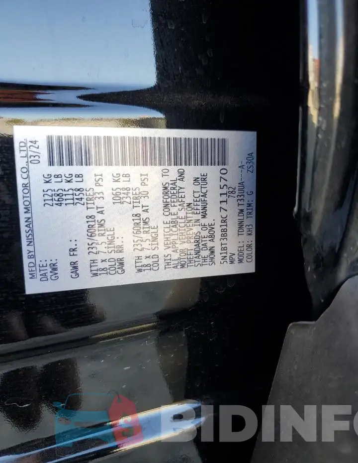 5N1BT3BB1RC711570 Photo# 14