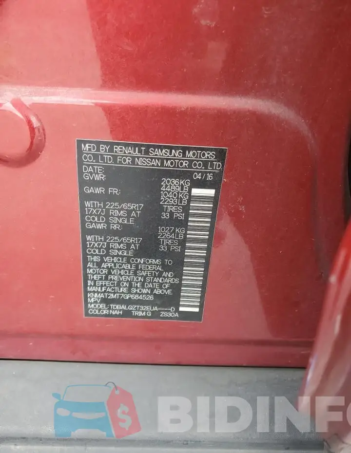 KNMAT2MT7GP684526 Photo# 13